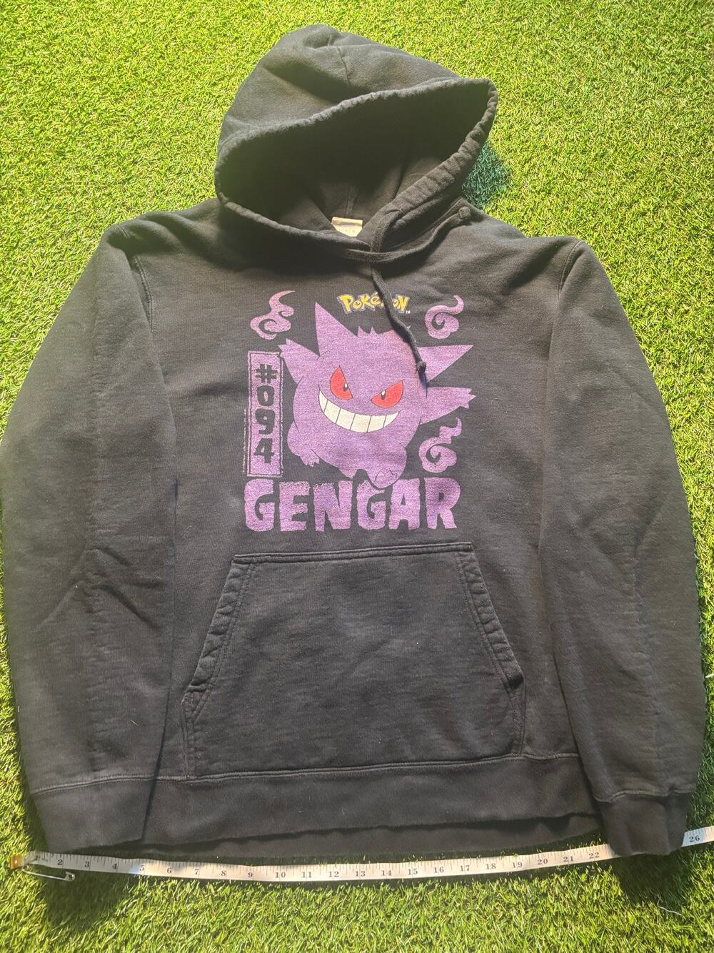 Pokemon Gengar Hoodie Anime Graphic Streetwear Black L